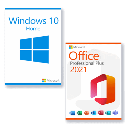 Microsoft Windows 10 Home + Microsoft Office 2021 Professional Plus